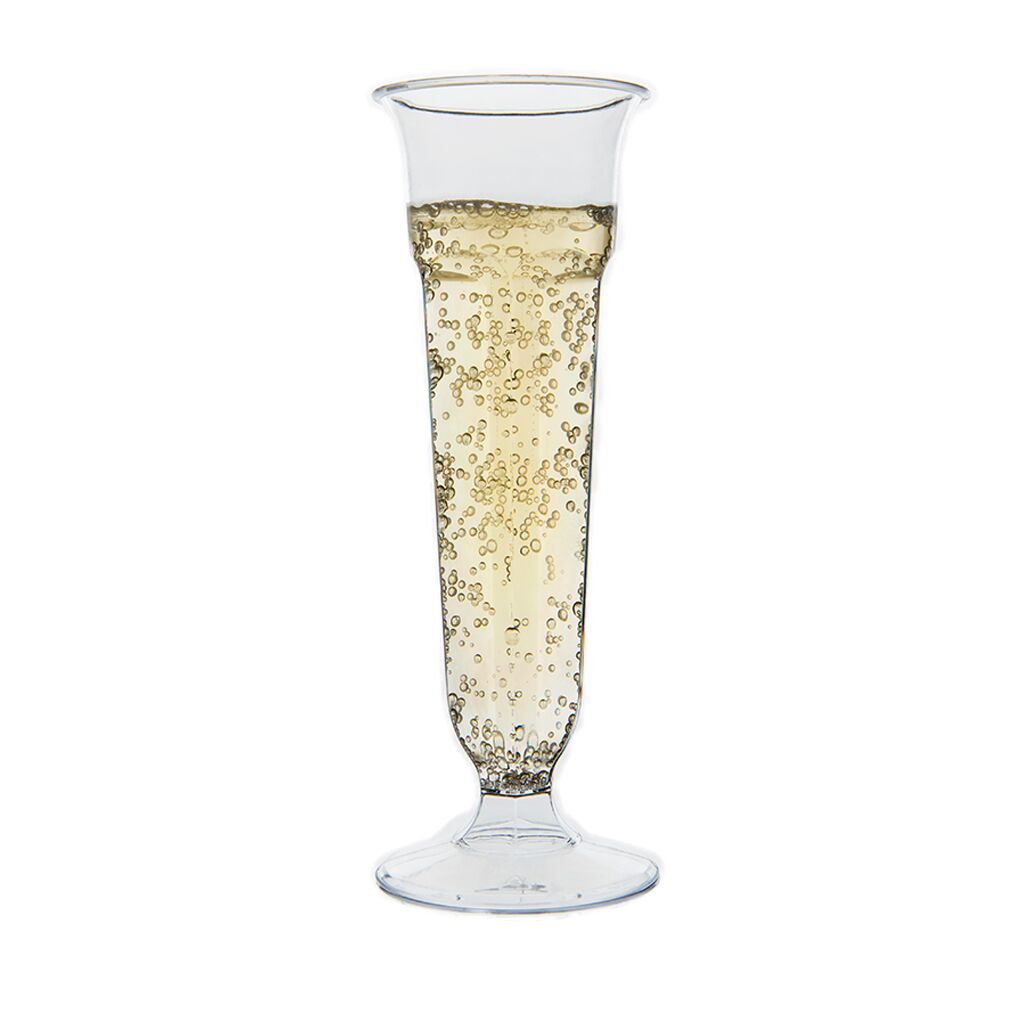 One piece plastic on sale champagne flutes